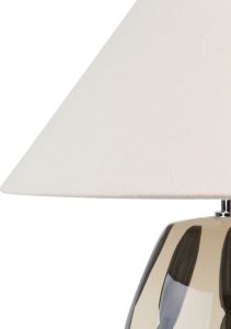 Lampa stołowa Beliani Lampa stołowa ceramiczna beżowo-czarna LUCHETTI 5