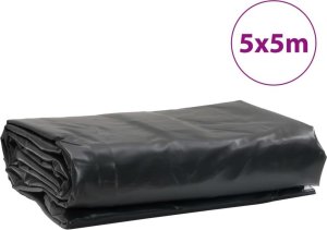 vidaXL Plandeka, czarna, 5x5 m, 600 g/m² 9