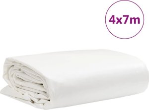 vidaXL Plandeka, biała, 4x7 m, 600 g/m² 8