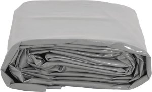 vidaXL Plandeka, szara, 4x7 m, 600 g/m² 3