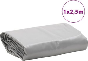 vidaXL Plandeka, szara, 1x2,5 m, 600 /m² 8