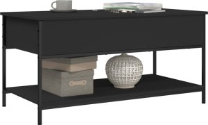 vidaXL Stolik kawowy, czarny, 100x50x50 cm 4