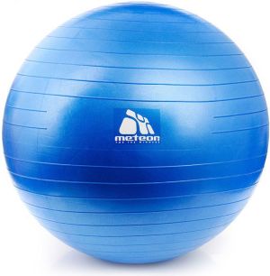 Meteor Piłka fitness 65 cm Z POMPKĄ niebieska (31133) 2