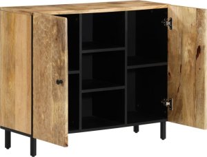 vidaXL Szafka, 90x33x75 cm, lite drewno mango 4