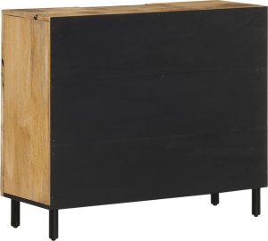 vidaXL Szafka, 90x33x75 cm, lite drewno mango 7