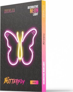 TelForceOne Neon LED MOTYL różowy NNE03 Neolia 2