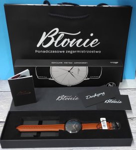 Zegarek Pan i Pani Gadżet Zegarek Błonie klasyczny Zodiak Karmel męski 2