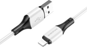 Kabel USB Borofone Borofone Kabel Bx79 - Usb Na Lightning - 2,4A 1 Metr Biały 1