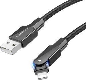 Kabel USB Borofone Borofone Kabel Bu41 Kelly - Usb Na Lightning - 2,4A 1,2 Metra Czarny 1