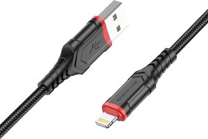 Kabel USB Borofone Borofone Kabel Bx67 - Usb Na Lightning - 2,4A 1 Metr Czarny 1