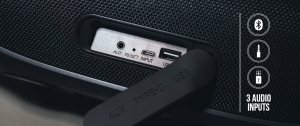 Głośnik MEE audio Mee Audio PartySPKR XL gĹoĹnik bezprzewodowy bluetooth z dynamicznym oĹwietleniem led i z funkcjÄ powerbank - Black 5