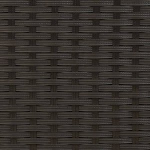 vidaXL Leżanka z zadaszeniem i poduszkami, czarna, polirattan 10