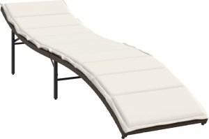 vidaXL vidaXL Leżaki ze stolikiem, 2 szt., brązowe, polirattan 4