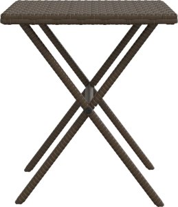 vidaXL vidaXL Leżaki ze stolikiem, 2 szt., brązowe, polirattan 7