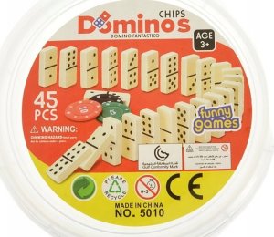Teka Domino w wiaderku z żetonami 45el 4