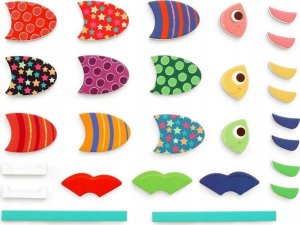 Teka Układanka magnetyczna kształty i kolory Rybki 3