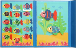 Teka Układanka magnetyczna kształty i kolory Rybki 4