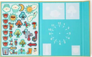 Teka Układanka magnetyczna kształty i kolory Zegar 2