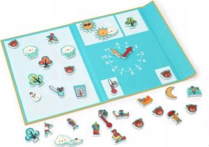 Teka Układanka magnetyczna kształty i kolory Zegar 4