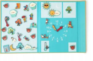 Teka Układanka magnetyczna kształty i kolory Zegar 8