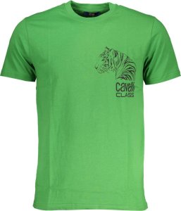 Cavalli Class ZIELONY T-SHIRT MĘSKI Z KRÓTKIM RĘKAWEM KLASY CAVALLI M 1