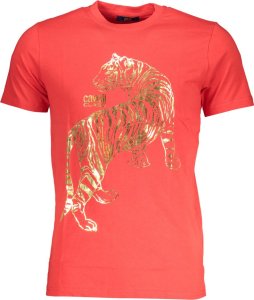 Cavalli Class T-SHIRT MĘSKI Z KRÓTKIM RĘKAWEM KLASY CAVALLI CZERWONY 2XL 1