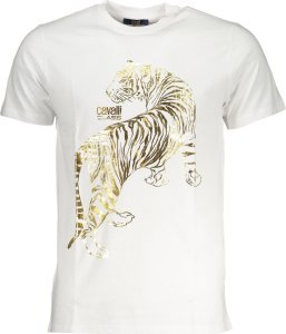 Cavalli Class T-SHIRT MĘSKI Z KRÓTKIM RĘKAWEM KLASY CAVALLI BIAŁY 2XL 1