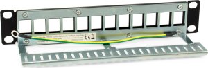 Equip Equip Patchpanel 12x Cat6A 10" FTP 1HE Keystone Montage   sw 2