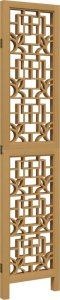 vidaXL Parawan pokojowy, 3-panelowy, lite drewno paulowni 5