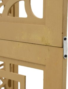 vidaXL Parawan pokojowy, 3-panelowy, lite drewno paulowni 7