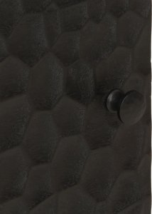 vidaXL Szafka, czarna, 40x33x110 cm, lite drewno mango 10