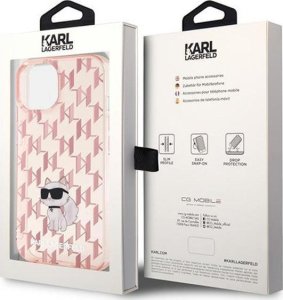 Karl Lagerfeld Karl Lagerfeld Monogram Choupette - Etui iPhone 15 (różowy) 8