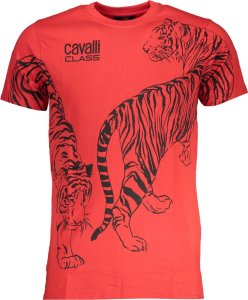 Cavalli Class T-SHIRT MĘSKI Z KRÓTKIM RĘKAWEM KLASY CAVALLI CZERWONY 2XL 1