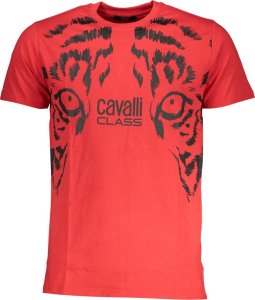 Cavalli Class T-SHIRT MĘSKI Z KRÓTKIM RĘKAWEM KLASY CAVALLI CZERWONY M 1