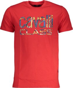 Cavalli Class T-SHIRT MĘSKI Z KRÓTKIM RĘKAWEM KLASY CAVALLI CZERWONY 2XL 1