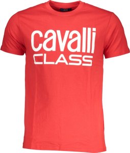 Cavalli Class T-SHIRT MĘSKI Z KRÓTKIM RĘKAWEM KLASY CAVALLI CZERWONY M 1