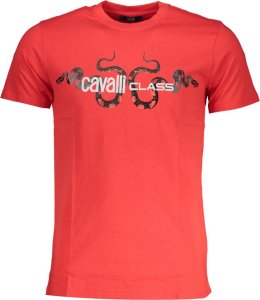 Cavalli Class T-SHIRT MĘSKI Z KRÓTKIM RĘKAWEM KLASY CAVALLI CZERWONY 2XL 1