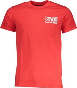 Cavalli Class T-SHIRT MĘSKI Z KRÓTKIM RĘKAWEM KLASY CAVALLI CZERWONY M 1