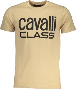 Cavalli Class T-SHIRT MĘSKI Z KRÓTKIM RĘKAWEM KLASY CAVALLI BEŻOWY L 1