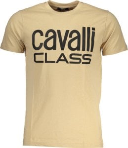 Cavalli Class T-SHIRT MĘSKI Z KRÓTKIM RĘKAWEM KLASY CAVALLI BEŻOWY 2XL 1