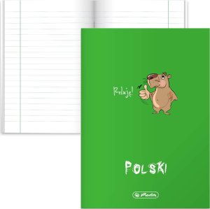 Herlitz Zeszyt A5 60k w linię język polski przedmiotowy okładka folii PP HERLITZ 1