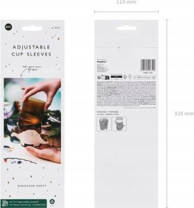 Teka Nakładki na kubki Dinozaur 6szt 8