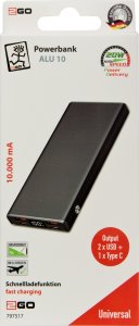 Powerbank 2GO 10000mAh Czarny 4
