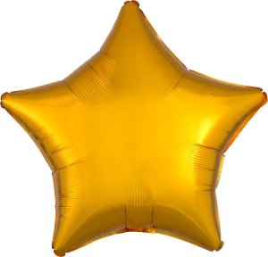 AMSCAN Balon foliowy metalik złoty gwiazda luzem 48cm 1