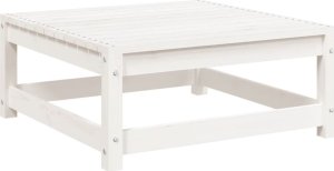 vidaXL vidaXL 5-cz. zestaw mebli ogrodowych, biały, lite drewno sosnowe 6