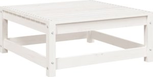 vidaXL vidaXL 5-cz. zestaw mebli ogrodowych, biały, lite drewno sosnowe 9