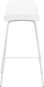 Beliani Zestaw 4 krzeseł barowych biały MORA 4