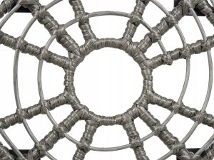 Beliani Zestaw mebli balkonowych z technorattanu szary LAURETO 14