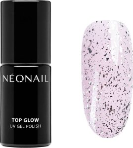 NeoNail NeoNail Top Glow top hybrydowy Silver Flakes 7.2ml 1