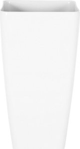 Beliani Zestaw 2 doniczek 30 x 30 x 57 cm biały MODI 2